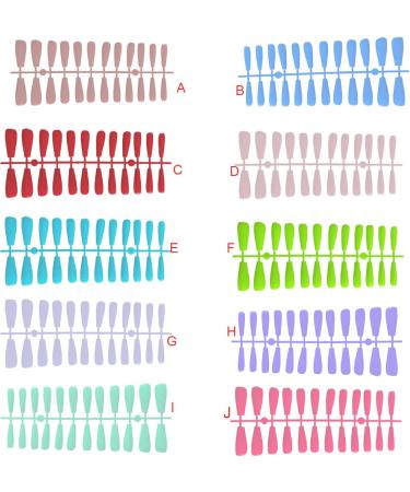 Dajidafu 1 Set French Tip Press on Nails Tips Matte Adhesive Tabs Full Cover Frosted Solid Colors Fingernails Art Decals Gifts Type 4 - Buy Online on GoSupps.com