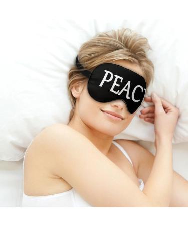 Peace Sleep Mask - Ultralight Block Out Light Eye Mask for Comfortable Sleep | Travel-Friendly Eye Cover for Men & Women - Buy Online on GoSupps.com