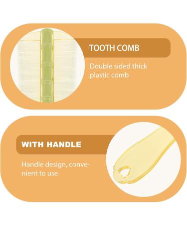 TOYANDONA Peigne Antipelliculaire Double Face Plastique Grand Format Lot De 6 Dents Ultra-denses Poign e Ergonomique Soins Du Cuir Chevelu D m lant Pour Adultes Gar on Et Filles Et Animaux - Buy Online on GoSupps.com