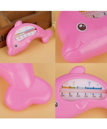 Bath Thermometer Baby Safe LCD Digital Water Thermometer - Rose Red Dolphin Design - Buy Online on GoSupps.com