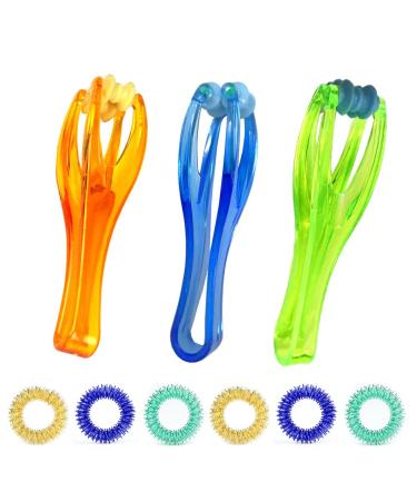 6 pieces Massage Ring and 3 pieces of hand massage roller for promoting Hand joint blood circulation metabolism anti -fatigue stress care massage set acupressure and meridian massage!
