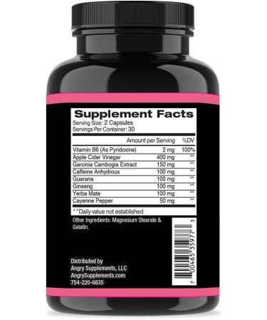 Monster Girl Women's Pre-Workout + Recovery with Apple Cider Vinegar & Garcinia Cambogia - Boost Energy and Aid Weight Loss - 1 Bottle - Buy Online on GoSupps.com