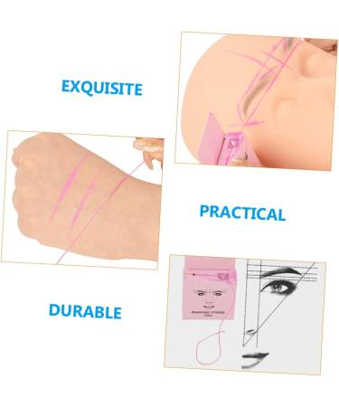 FOMIYES 4pcs Beauty Tools Eyebrow Positioning Ruler Household Eyebrow Shaper Measuring Ruler Draw a Line Ink - Buy Online on GoSupps.com