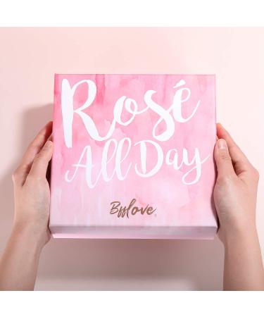 Rose Spa Gift Set for Women - Essential Oil Bath Set with Salt Scrub, Soap & Petals - Mother's Day Gift Box - BFFLOVE 6Pc Dried Floral - Buy Online on GoSupps.com