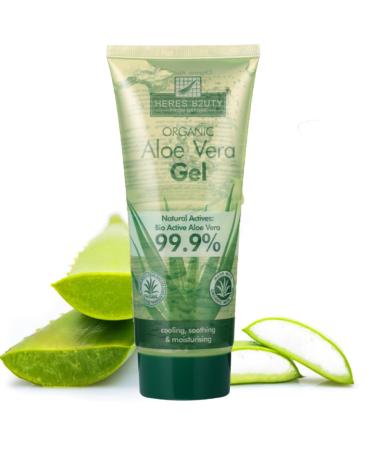 Mrcuvaryas 200ml Aloe Vera Gel 99.9% Pure Aloe Vera Gel For Face Organic Aloe Vera Gel Natural Aloe Vera Gel After Sun Hydrating Aloe Pura Gel For Dry Skin Sunburn Soothing & Moisturizing