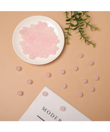60pcs 6mm Natural Rose Quartz Gemstone Beads for Healing Energy | DIY Jewelry Making Beads for Bracelets & Necklaces - Buy Online on GoSupps.com