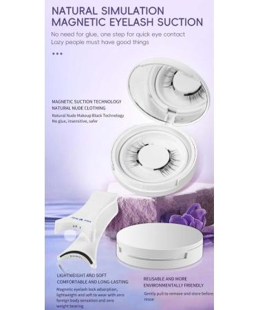 Enjuvie Magnetic Eyelashes Magnetic Eyelashes with Applicator 2024 New Magnetic Lashes with Applicator Reusable Glueless Double Sided Magnetic Eyelashes Natural Look (EM02) - Buy Online on GoSupps.com