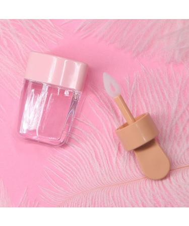 Vailang Mini Lip Gloss Tube - 3.2x6.8 cm Sweet Ice Shape Pink Lid Rubber Inserts - Empty Lip Balm Container for Lipstick Samples - Buy Online on GoSupps.com