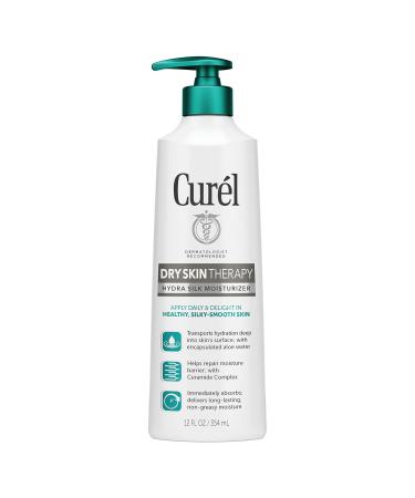 Curel Extra Dry Skin Therapy Lotion  Body and Hand Moisturizer  Hydra Silk Hydration  with Advanced Ceramide Complex  and Aloe Water  12 oz