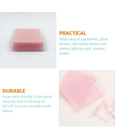 DOITOOL Adhesive Stickers 30 Sheets Double Eyelid Beauty Stickers Woman Invisible Eye Patch Fiber Material 2.8x0.2cmx5pcs Pinkx5pcs - Buy Online on GoSupps.com