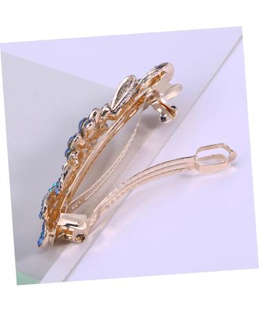 minkissy 1pc Rhinestone Hair Clips Bridal Hair Clip Rhinestone Barrettes Crystal Hair Clips Rhinestone Hair Barrette Women Hair Clips Flower Hair Clip Bride Spring Ponytail - Buy Online on GoSupps.com