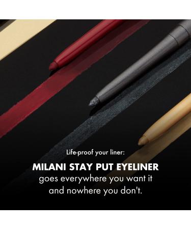 Milani Stay Put Eyeliner in Moss Boss - 0.01 Ounce | Cruelty-Free Self-Sharpening Eye Pencil - Buy Online on GoSupps.com