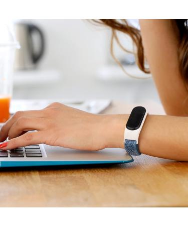 Amazfit Band 5 Nylon Replacement Straps 2 Pack for Women & Men - Soft Sport Bands in Marine Green & Cape Blue - Compatible with Amazfit Band 5 - Wristband Watch Accessories - Buy Online on GoSupps.com