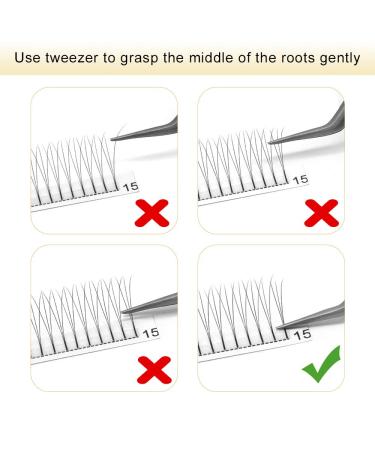 Buy 3D 4D 5D 6D Finished Eyelash Compartment Extensions - Volume 0.07 & 0.10 14mm Length - Premium Quality Eyelashes for Stunning Looks - Buy Online on GoSupps.com