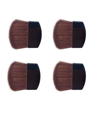 TEONEI Mini Powder Blush Brush Small Makeup Brush Facial Makeup Brush 4PCS