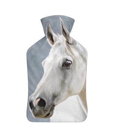 Hot Water Bottle With Lid Horse Rubber Hot Water Bag For Pain Relief Cramps Foot Warmer Hot And Cold Therapy