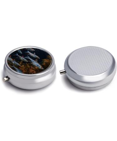 Portable 3 Compartment Pill Box - Transparent Fish Design Travel-Friendly Pill Organizer for Handbag & Pocket - Buy Online on GoSupps.com