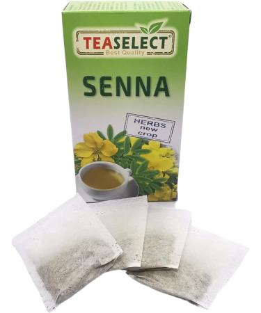 TEASELECT Senna Tea - 2x20 Filter Bags 100% Natural Herbal Tea No Additives Senna Herb Natural Laxative with Gentle Effect Senna Leaf Tea - Buy Online on GoSupps.com