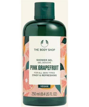 The Body Shop Pink Grapefruit Shower Gel 250ml - Zingy & Refreshing - Vegan - Buy Online on GoSupps.com