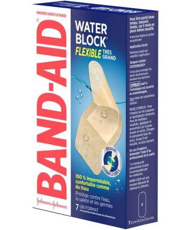 Band-Aid Brand Water Block Flex Adhesive Bandage - Self Adhesive Wound Care Skin Dressing - Extra Large 7 Count Skin Flex XL - Buy Online on GoSupps.com
