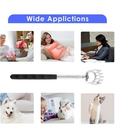 4-Pack Extendable Bear Claw Back Scratcher Set - Telescoping Metal Retractable Massager for Men and Women - Buy Online on GoSupps.com