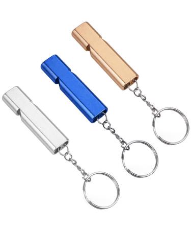 ZEACCT 3 pieces of frequency survival pipe trill whistle according to emergency double pipe pipe emergency survival pipe double pipe safety pipe for outdoor camping hiking boating