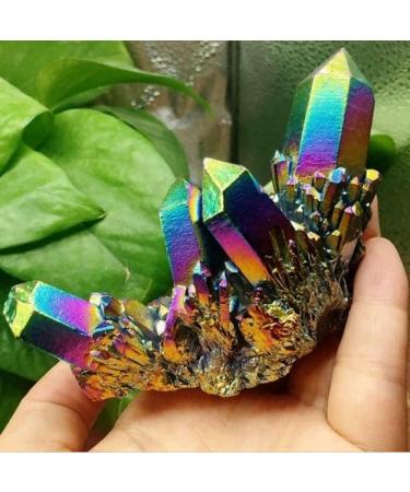 Choice of Gifts 50g/80/120g Natural Quartz Crystal Titanium Cluster Specimen Stone Vibration Stone HOMEZHOU (Size : 80g) - Buy Online on GoSupps.com