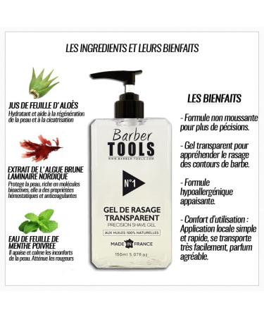 Barber Tools - Razing Gel Transparent 150ml for Precise Shave | Maximum Protection & Lubricity - Buy Online on GoSupps.com