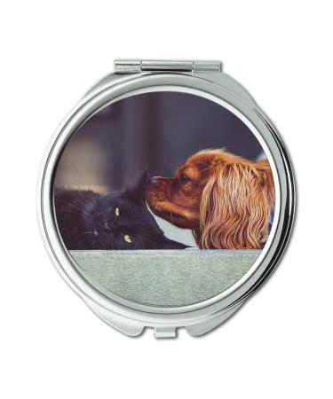 YENDOSTEEN Mirror Travel Mirror Cat Kitten Dog Puppy Pet Pocket Mirror portable mirror