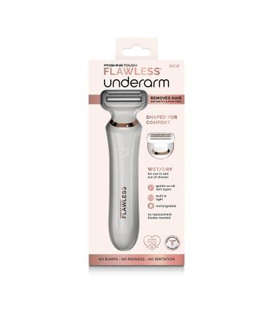 Finishing Touch Flawless Underarm Hair Removal Electric Razor - Cordless Groomer for Women's Sensitive Skin - Painless Shaving and Contouring - Buy Online on GoSupps.com
