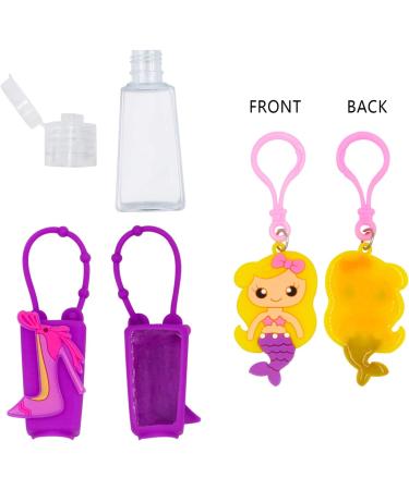 6 PCS Kids Keychain Hand Sanitizer Bottles Carrier Set - 30 ml/1 oz Empty Travel Size, Boys and Girls Gift - Buy Online on GoSupps.com