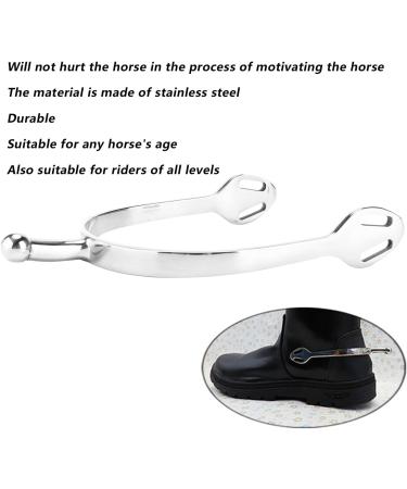 2PCS Horse Spurs West Cowboy Horse Boot Spurs Round Head English Spur Harmless to The Horse for Horsemanship Lovers - Buy Online on GoSupps.com