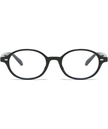 Buy Tech-Line-Direct Fashion Accessories: Stylish Small Oval Glasses for Men & Women - Retro 90s Black Frame + Clear Lens - Buy Online on GoSupps.com