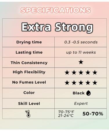 ZDSLASHES Black Eyelash Extension Glue - 11-Week Retention | 0.5 Sec Drying | Non-Irritating Formula - Professional Semi-Permanent Extensions - Buy Online on GoSupps.com