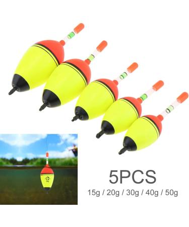 Origlam 5-Piece EVA Foam Fishing Bobber Set | 15g 20g 30g 40g 50g - Perfect for Crappie Pike Perch & Carp - Buy Online on GoSupps.com