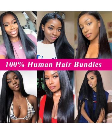 Ladiary 9A Brazilian Human Hair Bundles - Straight Hair Weave (16-22 inch) | Natural Color 400g - Buy Online on GoSupps.com