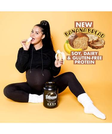 Blessed Vegan Protein Powder - Plant Based Protein Powder Meal Replacement Protein Shake 23g of Pea Protein Powder Dairy Free Gluten Free No Sugar Added 30 Servings (Banana Bread) Banana Bread 30 Servings (Pack of 1) - Buy Online on GoSupps.com