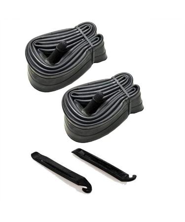 GAO 2 Pack 24 Inch Bike Tube Plus 2 Tire Lever, 24x1.75/1.95/2.10/2.125 Schrader Valve MTB Bike Inner Tubes