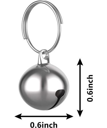 Outus 24 Sets Cat Bells for Collar Pendant- Pet Cat & Dog Bell Accessories, Silver - Buy Online on GoSupps.com