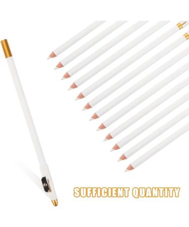 VINTORKY 12pcs Eyebrow Pencil Sharpener Wood Brow Pencil Eyebrow Pencil for Women White Wooden - Buy Online on GoSupps.com