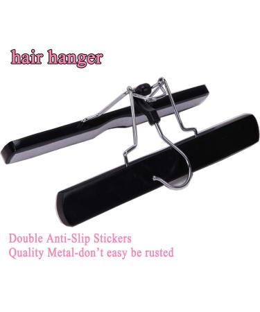 S-noilite Hair Extension Hanger & Storage Bag - Portable Holder with Anti-Slip Stickers - Black Hair Carrier Case for Dustproof Protection - Buy Online on GoSupps.com