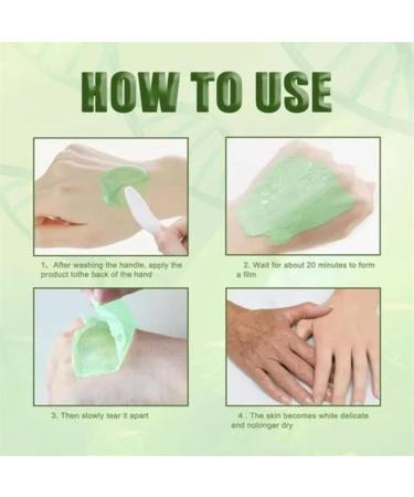 Green Tea Anti-Wrinkle Hand Mask 50g Green Tea Moist Repair Hand Mask Green Tea Peel Off Hand Wax Mask Moisturizing Exfoliating Nourishing Skin - Buy Online on GoSupps.com