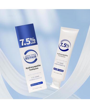 Hydroxyapatite Toothpaste Sensitive Teeth Protection Toothpaste Without Fluoride Protects Tooth Enamel Fluoride-Free Formula Mild Mint Suitable for Sensitive Teeth - Buy Online on GoSupps.com