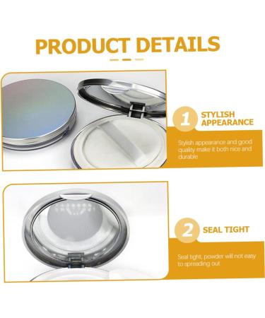  MOTHNUR 2 Pieces Box Powder Box Applicator for Body Powder Container for Baby Powder Pot Loose Powder Box Refillable Powder Box Makeup Powder Cases Loose Powder Mirror Case - Buy Online on GoSupps.com