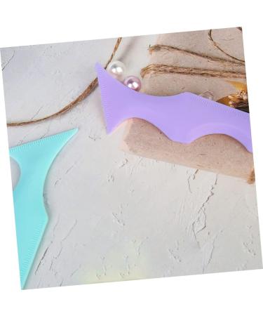 FOMIYES 8 Pcs Silicone Beauty Ruler Silicone Molds Beginners Eyebrow Stencils Eyeliner Tool Eyeliner Brush - Buy Online on GoSupps.com