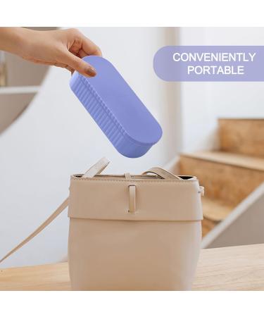 Silicone Makeup Brush Cleaner Mat & Drying Holder - Portable 3 in 1 Organizer for Brushes Beauty Sponges & Powder Puffs - Purple - Buy Online on GoSupps.com