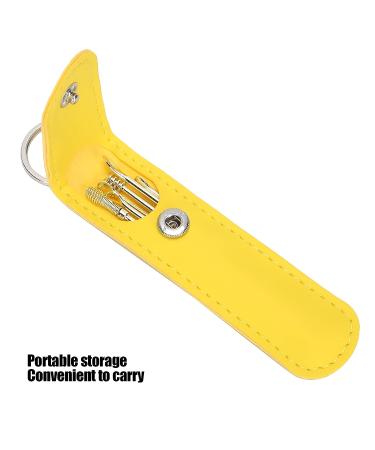 6 PCS Ear Wax Removal Tool Set - Reusable and Portable Ear Cleaner Kit with Storage (Yellow) - Buy Online on GoSupps.com