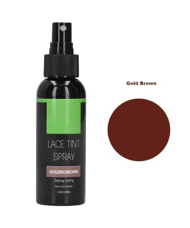 Buy Lace Tint Spray for Wigs - Melting Spray for Lace Frontals & Closures (Gold Brown) - 98ml Portable Tint & Glue Remover - Buy Online on GoSupps.com