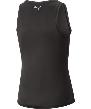 PUMA Girls Fit Layered Tank G - Kids Tank Top 140 Black | International Shipping Available - Buy Online on GoSupps.com