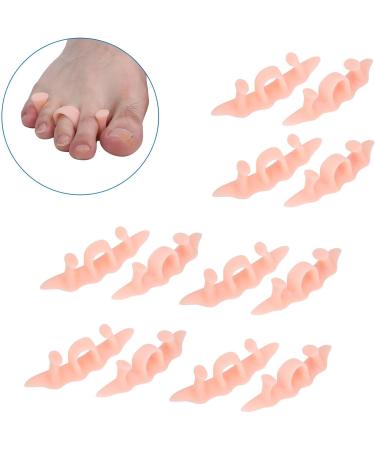 6 Pairs Unisex Toe Separator Bunion Corrector & Spacer Set - White (New Complexion) - Buy Online on GoSupps.com